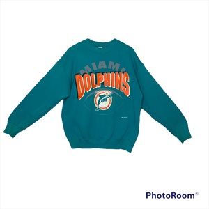 Men’s Vintage ‘93 Fruit Of Loom Miami Dolphins NFL Crewneck Size Large